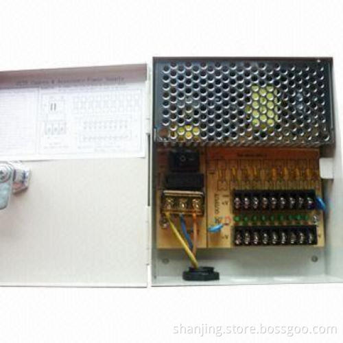 Small Portable 60W CCTV Power Supply with 12V Voltage, 5 or 9-way